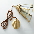 Modern Clear Metal Glass Pendant Light