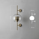 Modern Glass Bathroom Wall Light