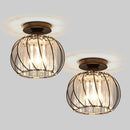 Set of 2 Simple Luxury Glass Hallway Ceiling Light