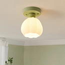 Cream Creative Corridor Aisle Glass Ceiling Light