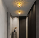 Contemporary Mini Clear Glass Wall Light