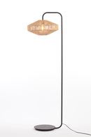 Floor lamp 43x164 cm LYRA natural+matt black