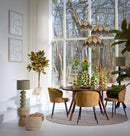 Floor lamp 35x35x130 cm VEGLIO wood matt black
