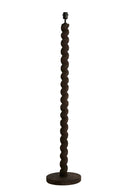 Floor lamp 30x138 cm NANNO wood matt grey-brown