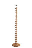 Floor lamp 30x135 cm CECILY wood matt grey-brown