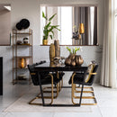 Floor lamp tripod 37x147 cm ADETA gold+matt black
