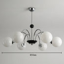 Chrome Chandelier Living Room Lighting Nordic Glass Chandelier