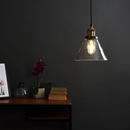 Nordic Clear Glass Bedside Pendant Light