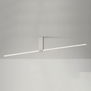 Modern Minimalist Aluminium LED Linear Semi Flush Mount Ceiling Light for Living Room Bedroom Hallway