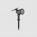 Solar Power Modern Black Outdoor Floor Lights