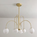 Art Deco Glass Ball Chandelier