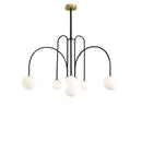 Art Deco Glass Ball Chandelier