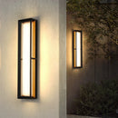 Contemporary black outdoor led wall lights
