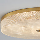 Light Luxury Crystal Copper Ceiling Lamp