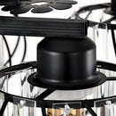 Crystal Black Semi Flush Ceiling Lights For Living Room