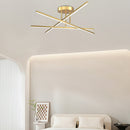 Industrial Minimalist Living Room Semi Flush LED Ceiling Light