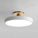 Modern Concise Circular LED Semi Flush Mount Ceiling Lights for Bedroom