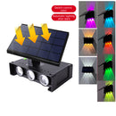 External Solar Wall Lights Up & Down Waterproof Garden Wall Lamp, Dusk-to-Dawn