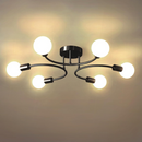 Creative Multi-Bulb Golden Bedroom Ceiling Light
