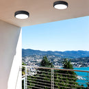 Outdoor Close to Ceiling LED Ceiling Lamp Waterproof in Black