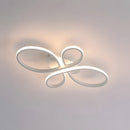 Modern Atmospheric Bow Metal LED Ceiling Light For Living Room