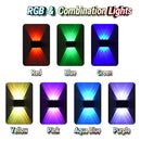 External Solar Wall Lights Up & Down Waterproof Garden Wall Lamp, Dusk-to-Dawn