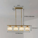 Nordic Multi-Head Designer Long Glass Island Lamps