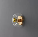 Contemporary Mini Clear Glass Wall Light
