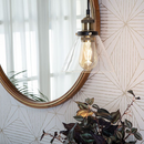 Nordic Clear Glass Bedside Pendant Light