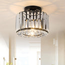 Modern Crystals Semi Flush Mount Ceiling Light for Hallway