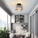 Modern Crystals Semi Flush Mount Ceiling Light for Hallway