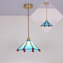 Retro Stained Glass Tiffany Pendant Light