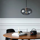 Pendant Light with Round Glass Lampshade