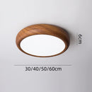 Simple Wood LED Round Ceiling Light