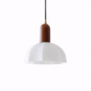 Retro Creative Glass Shade Pendant Light For Bedroom