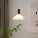 Retro Creative Glass Shade Pendant Light For Bedroom