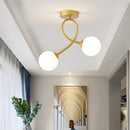Creative Hallway Glass Ceiling Light