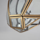 Vintage Copper Geometry Ceiling Hallway Light
