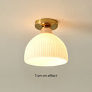 Gold Mini Glass Hallway Ceiling Light