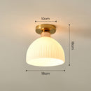 Gold Mini Glass Hallway Ceiling Light