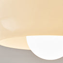 Vintage French Cream Hallway Glass Ceiling Light