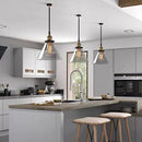 Nordic Clear Glass Bedside Pendant Light
