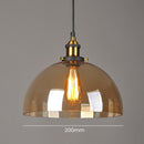 Nordic Clear Glass Bedside Pendant Light