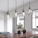 Nordic Clear Glass Bedside Pendant Light