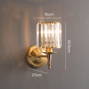 Luxury Clear Crystal Small Wall Light