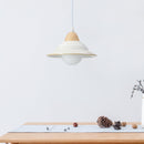 Creative White Hat Milky Ceramic Pendant Lighting
