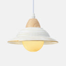 Creative White Hat Milky Ceramic Pendant Lighting