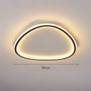 Nordic Oval Black LED Ceiling Light For Bedroom