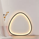 Nordic Oval Black LED Ceiling Light For Bedroom