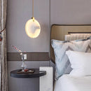 Minimalist White Elegance Marble LED Pendant Lights